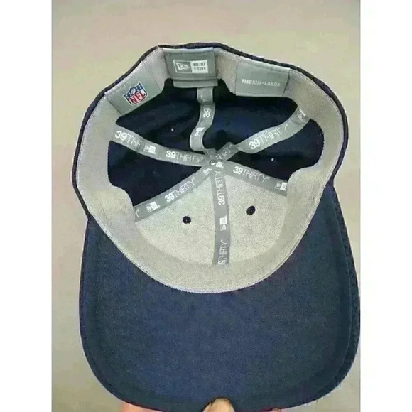 New Era 39THIRTY Chicago Bears Textured Blue Fitted Medium - Large Training cap - Picture 6 of 13